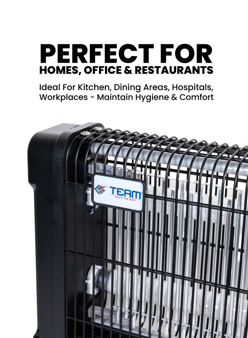 TEAM Electric Insect Killer 4000V | High Voltage Mosquito, Fly & Bug Zapper | UV Light Insect Trap for Home, Office, Restaurant | Safe, Eco-Friendly &  Chemical-Free Pest Control - Image 4